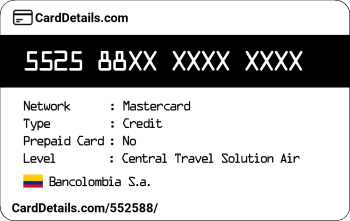 Card Details: 552588