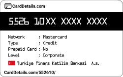 Card Details: 552610