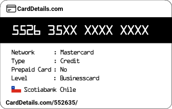 Card Details: 552635