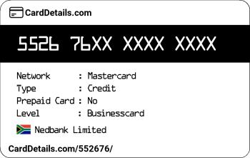 Card Details: 552676