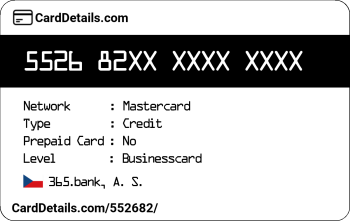 Card Details: 552682