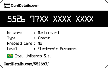 Card Details: 552697