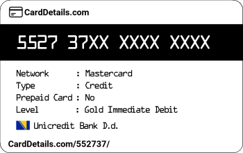 Card Details: 552737