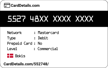Card Details: 552748