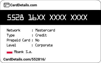 Card Details: 552816