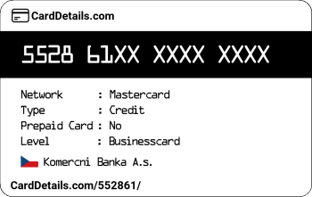 Card Details: 552861