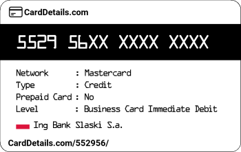 Card Details: 552956