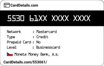 Card Details: 553061