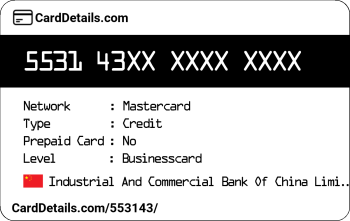 Card Details: 553143