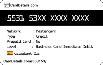 Card Details: 553153