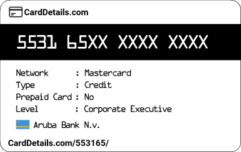 Card Details: 553165