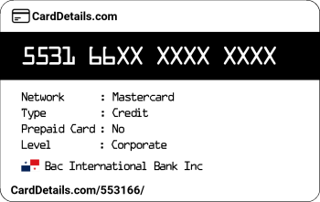 Card Details: 553166
