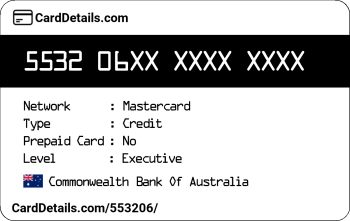 Card Details: 553206