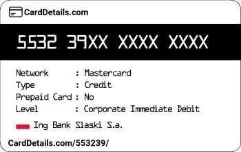 Card Details: 553239