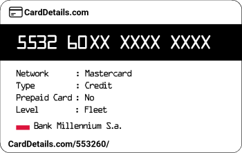 Card Details: 553260