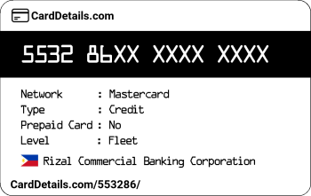 Card Details: 553286