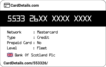 Card Details: 553326