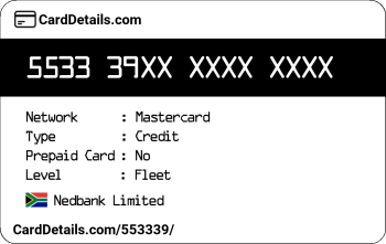 Card Details: 553339