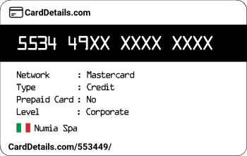 Card Details: 553449