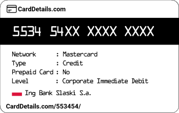 Card Details: 553454