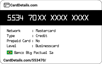 Card Details: 553470
