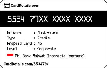 Card Details: 553479