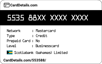 Card Details: 553588
