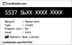 Card Details: 553756