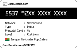 Card Details: 553792