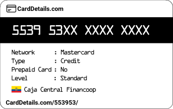 Card Details: 553953