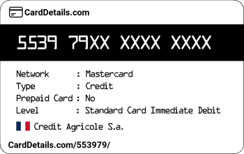Card Details: 553979