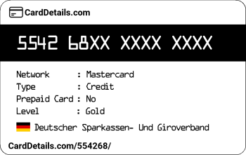 Card Details: 554268
