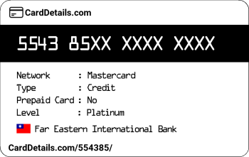 Card Details: 554385