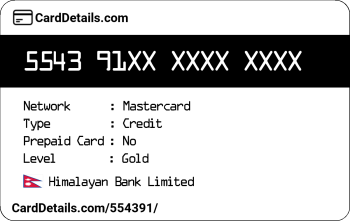 Card Details: 554391
