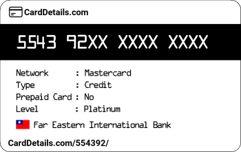 Card Details: 554392