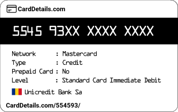 Card Details: 554593