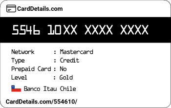 Card Details: 554610