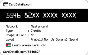 Card Details: 554682