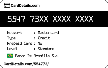 Card Details: 554773