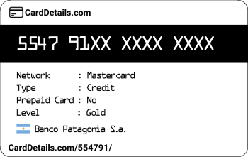Card Details: 554791