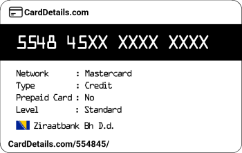 Card Details: 554845