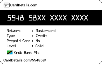 Card Details: 554858