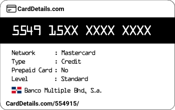 Card Details: 554915