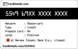 Card Details: 554969