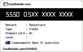 Card Details: 555005