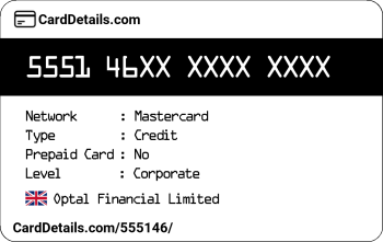 Card Details: 555146
