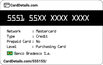 Card Details: 555155