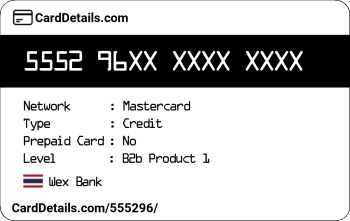 Card Details: 555296