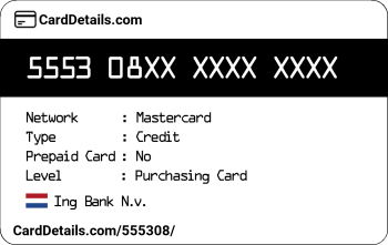 Card Details: 555308