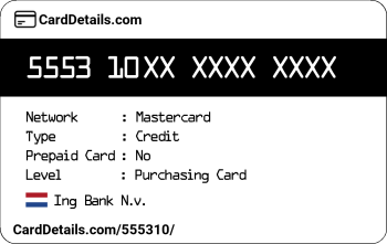 Card Details: 555310